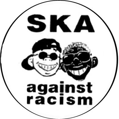Ska against racism Button